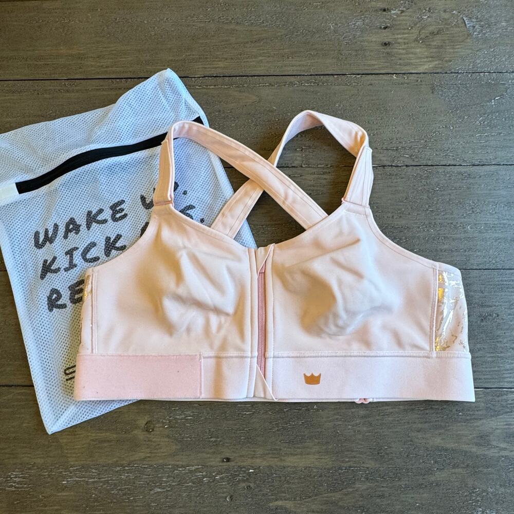 SHEFIT Flex Sports Bra 3 Luxe Blush Walking Tennis Cycle Weights Compression